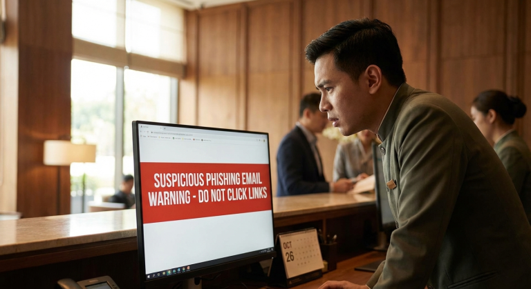 Multi-Stage Booking.com Phishing Campaign Targets Hotels and Guests