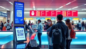 QR Code Payments at Airline Check-In Counters